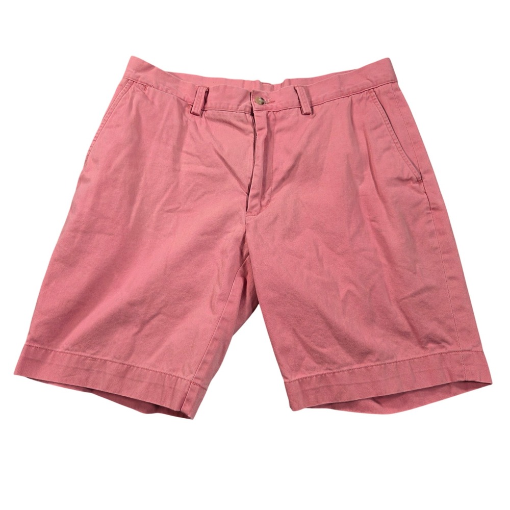 Polo Ralph Lauren Chino Shorts Mens 32 Pink Cotton Twill Flat Front Salmon